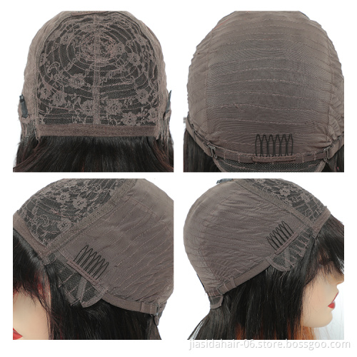 150% 180% Brazilian Hair Cuticle Aligned Hair Bob Lace Wig , Human Hair Lace Front Wig Ombre Wigs For Black Women